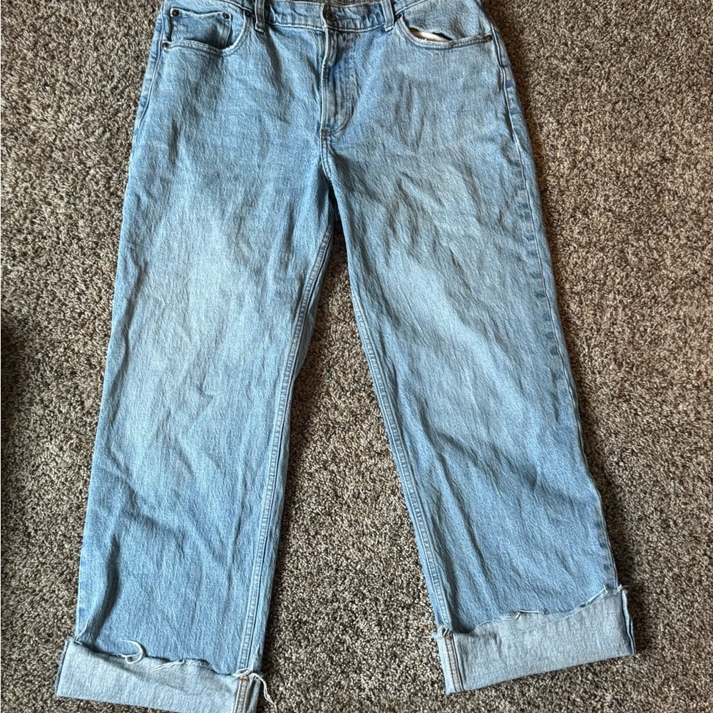 Abercrombie & Fitch Light Blue Boyfriend Jeans